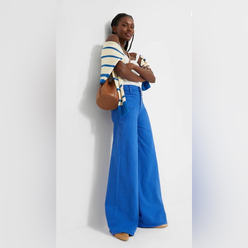 Wide-Leg Women’s Jeans in Bright Blue